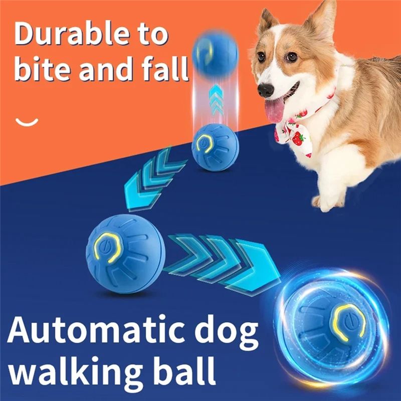 Automatic Moving Dog Ball - AT84-2PCS Akıllı Köpek Topu Elektronik İnteraktif