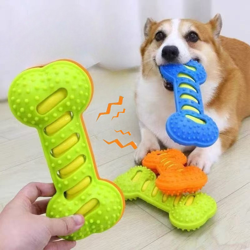 Indestructible Dog Chew Toy - Pet Köpek Çiğneme Oyuncakları Kauçuk Kemik