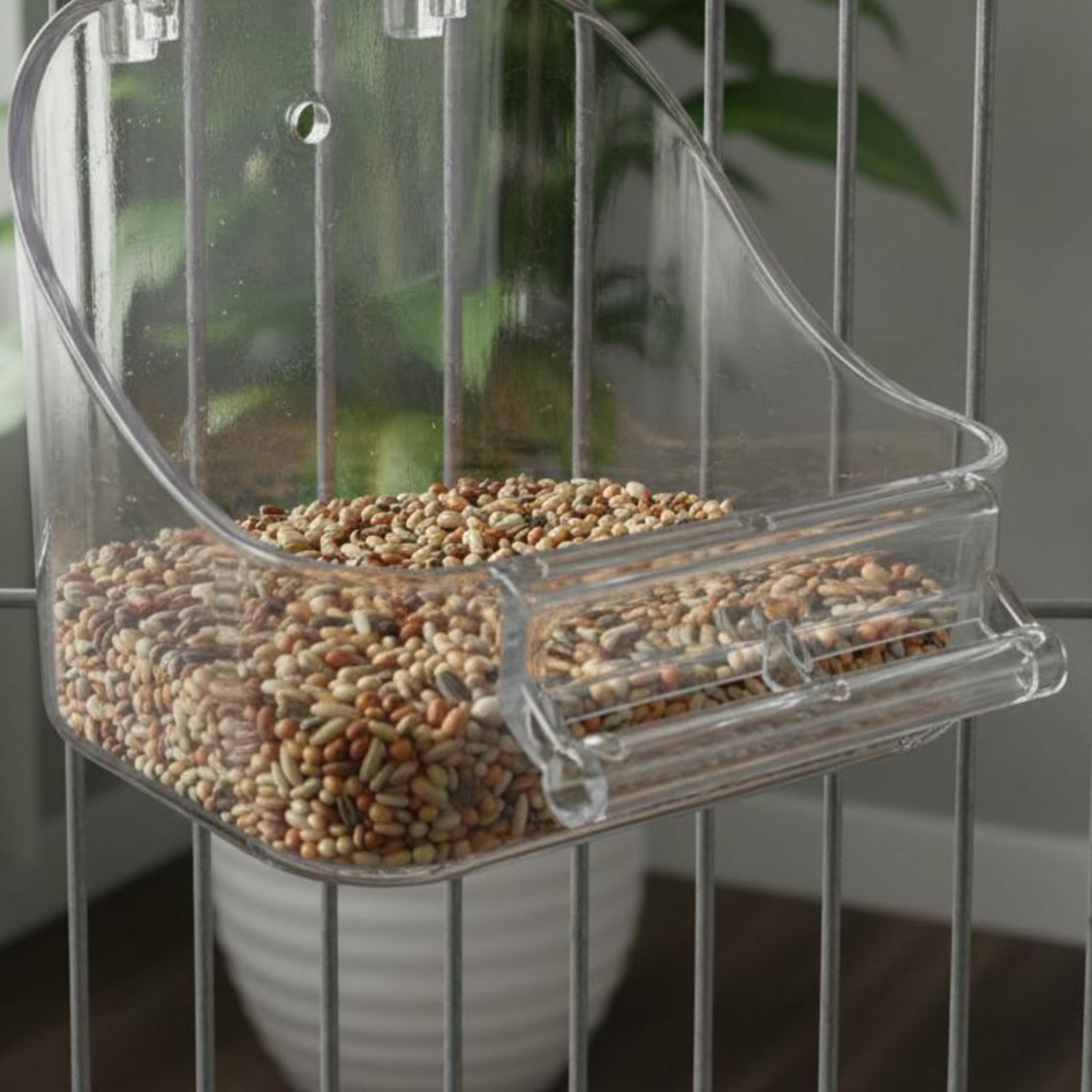 Pet Feeders - Kuş Yemliği Çıkarılabilir Muhafazalı Monte Edilebilir