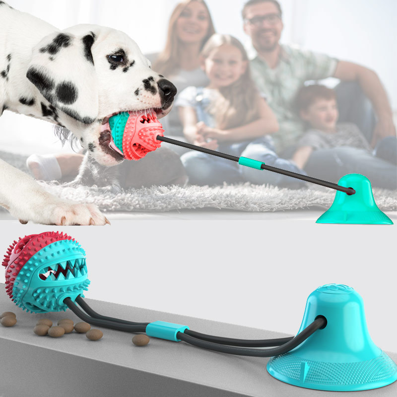 Rubber Treat Dispensing Dog Toy - Agresif çiğneyiciler için köpek çiğneme oyuncakları,