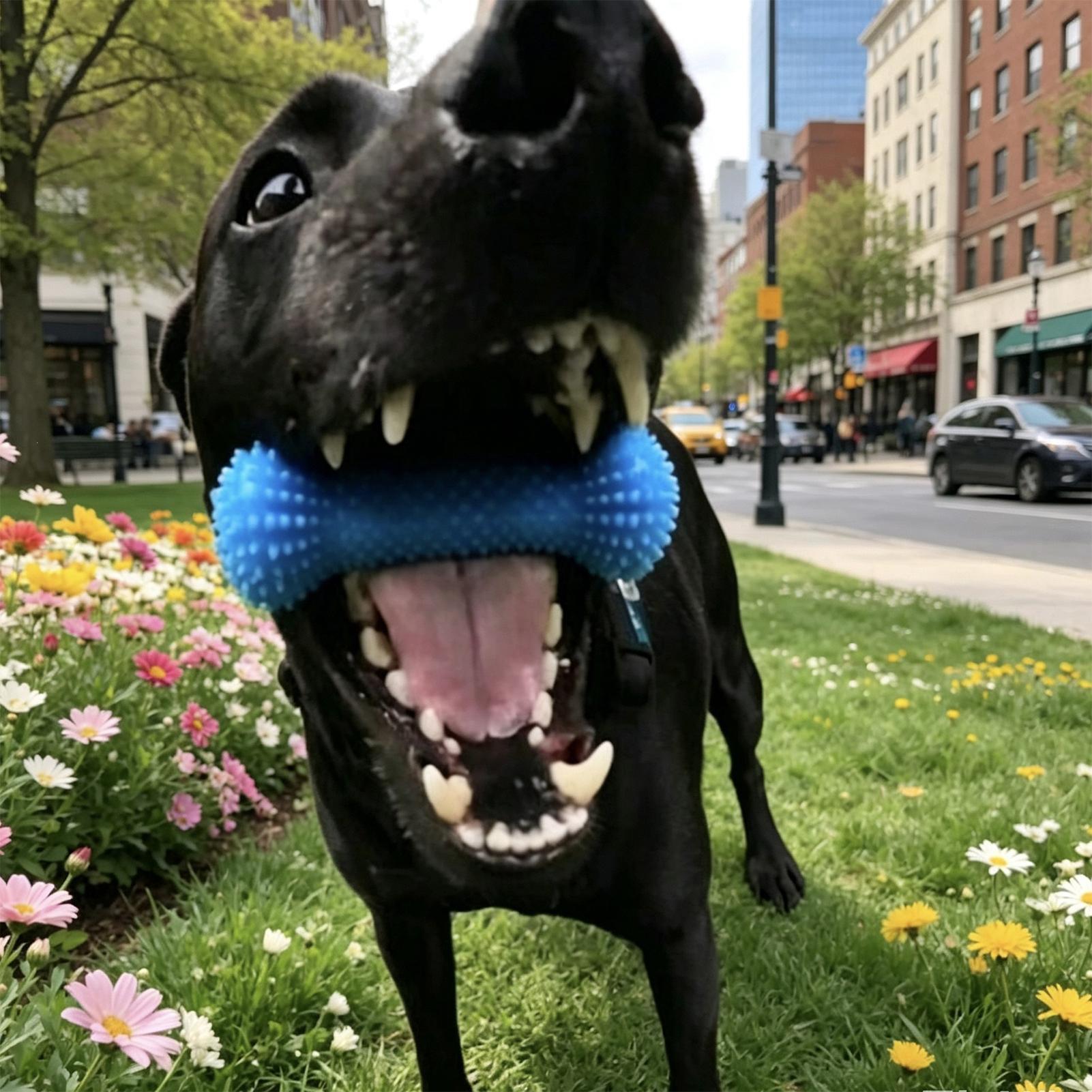 Rubber Treat Dispensing Dog Toy - Köpek Diş Fırçalama Oyuncakları Çiğneme Çubukları