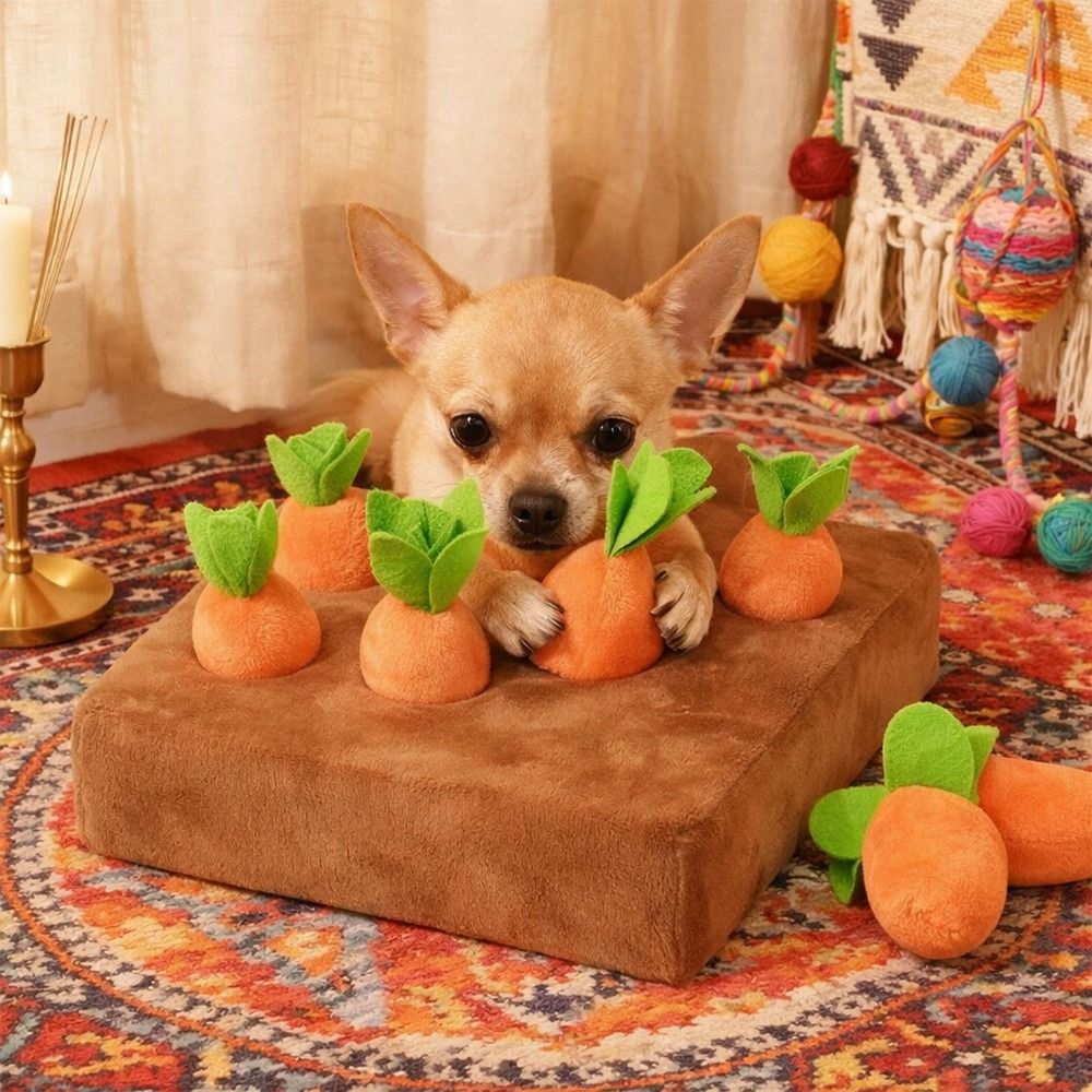 Dog Puzzle Feeder Toy - Stres Giderici Havuçlu Burun Oyun Matı