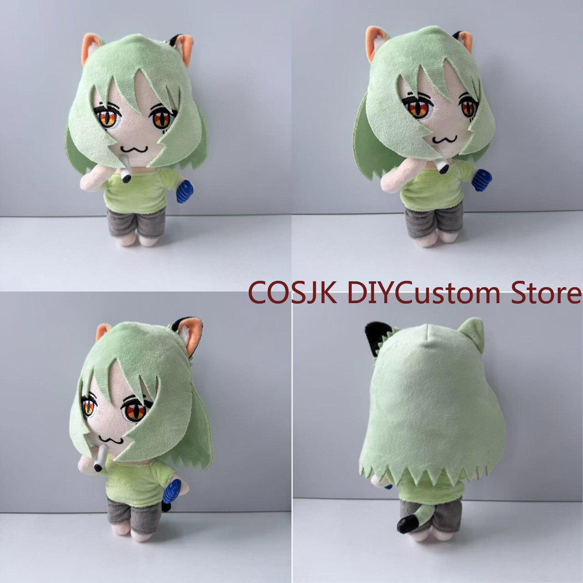 Cat Toys - Anime Chainsmoker Kedi YaniNeko Sevimli Karikatür
