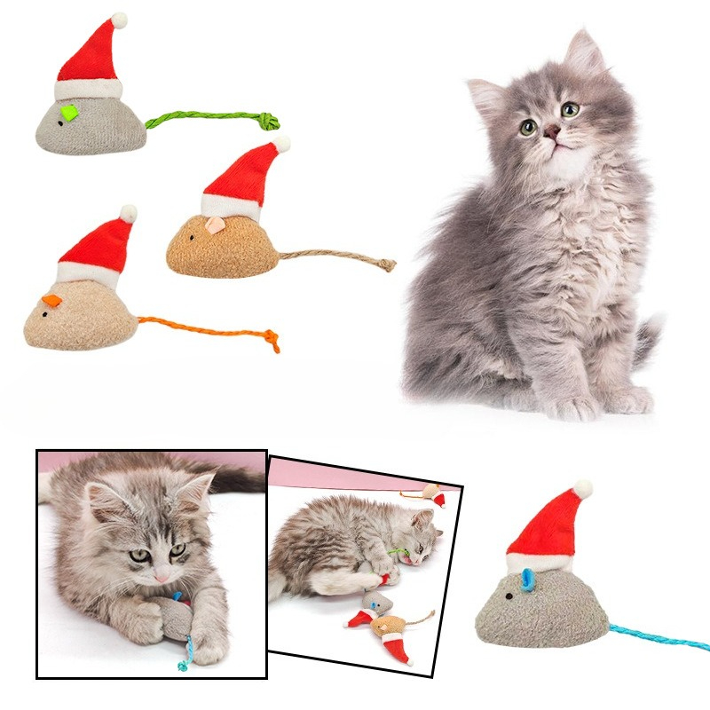 Catnip Interactive Plush Mouse - 5 adet Kedi Itme Çiğneme Oyuncak
