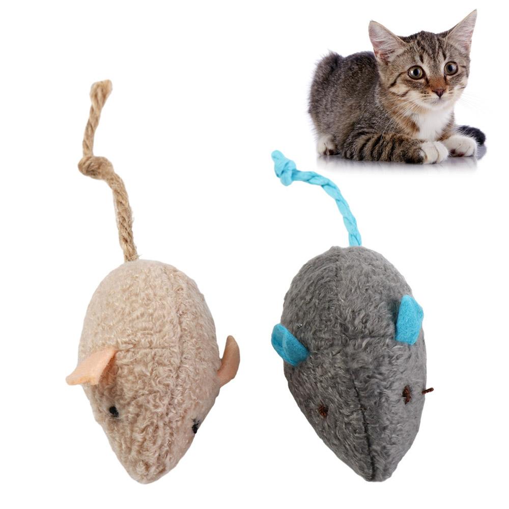 Catnip Interactive Plush Mouse - Taşınabilir Komik Interaktif Yavru Kedi Peluş