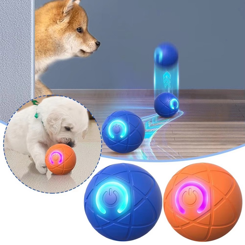 Automatic Moving Dog Ball - Köpek Oyuncak Topu Interaktif Yuvarlanan Top