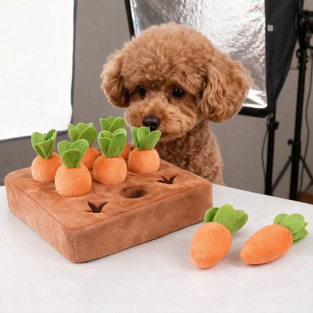 Dog Puzzle Feeder Toy - Stres Giderici Havuçlu Burun Alma Matı