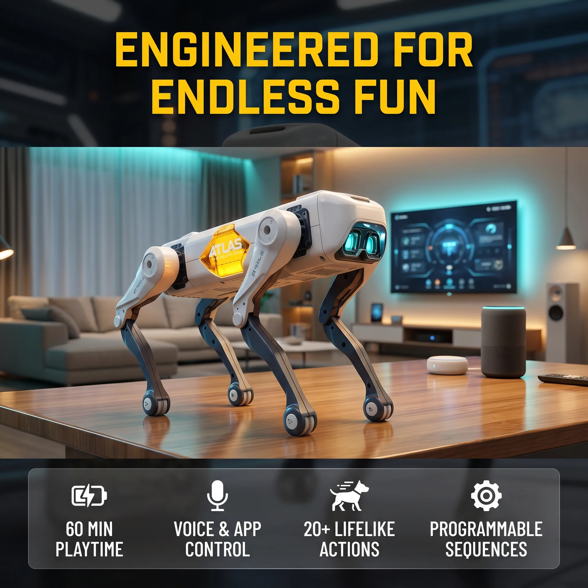 Dog Toys - Yapay Zeka Akıllı Robot Köpek, Sesli