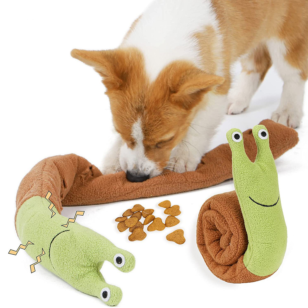Dog Puzzle Feeder Toy - Köpek Kedi Salyangoz Koklama Bulmaca Oyuncağı