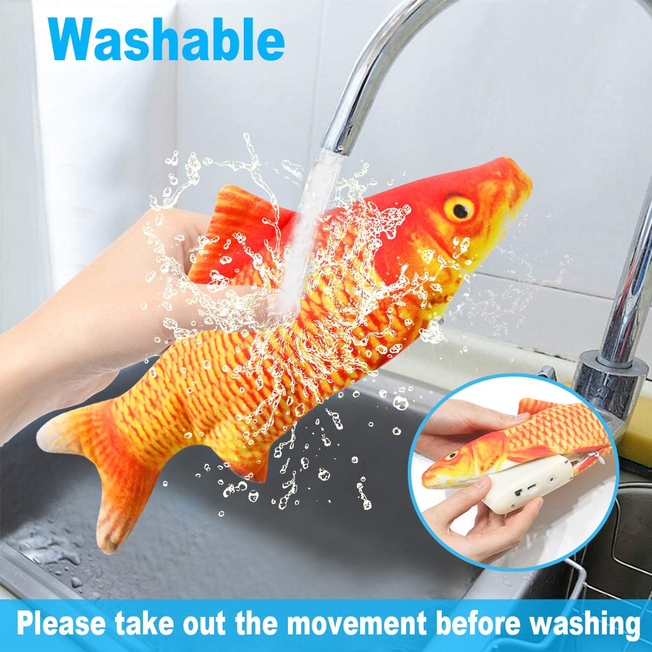 Kedi Oyuncakları Balık USB Şar - Electric Floppy Fish Dog Toy incelemesi ve fiyatı