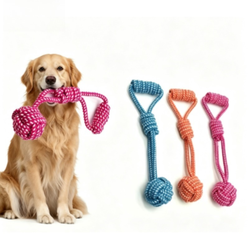 1 Adet Tenis Toplu Düğüm Çiğne - Dog Rope Toy Aggressive Chewers incelemesi ve fiyatı