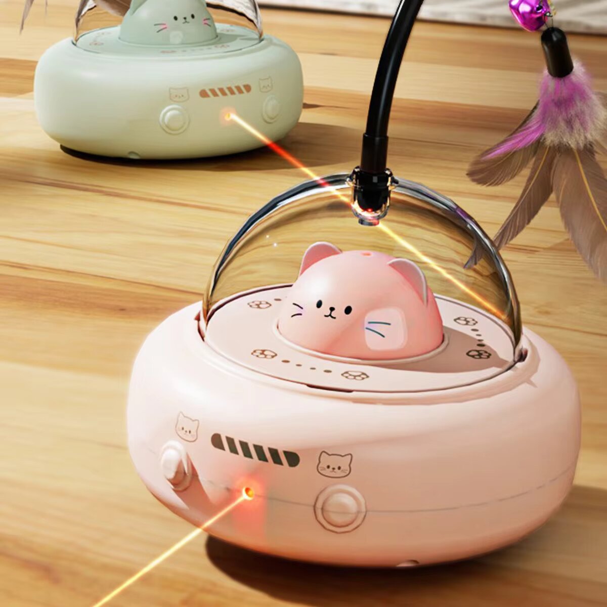 3'ü 1 Arada Otomatik Kedi Oyun - Laser Pointer Cat Toy Automatic incelemesi ve fiyatı