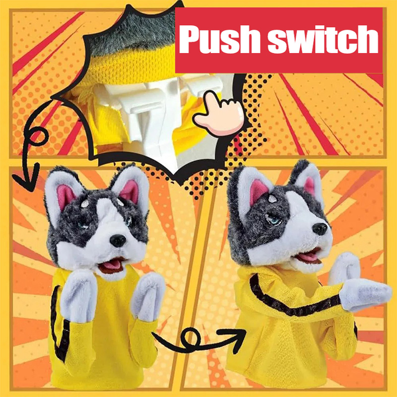 Çocuk Kung Fu Husky Eldiven Oy - Interactive Squeaky Plush Dog Toy incelemesi ve fiyatı