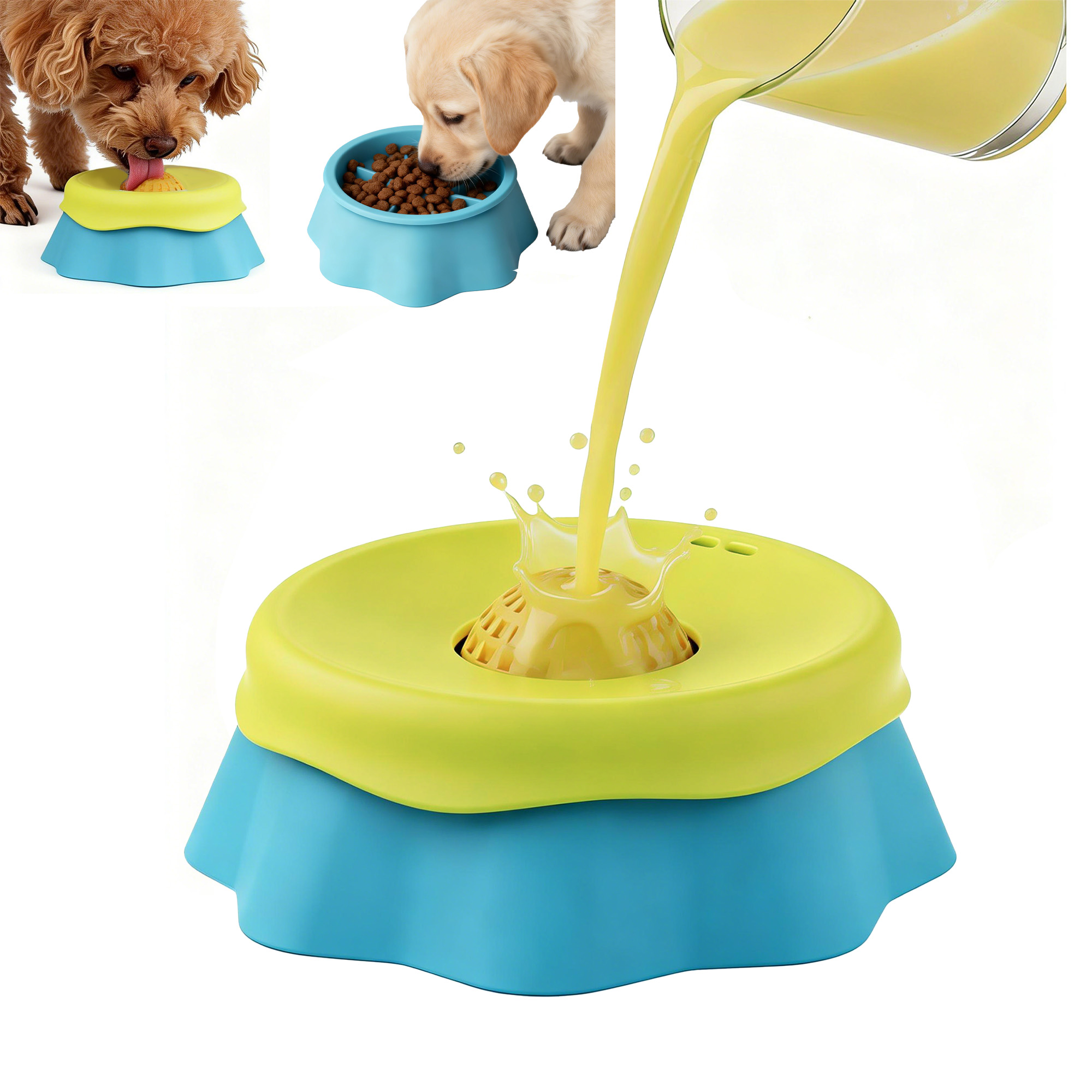 Köpek Yalama Kabı, Sıvı Mama i - Interactive Squeaky Plush Dog Toy incelemesi ve fiyatı